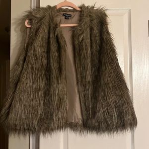 Brown Fur Vest